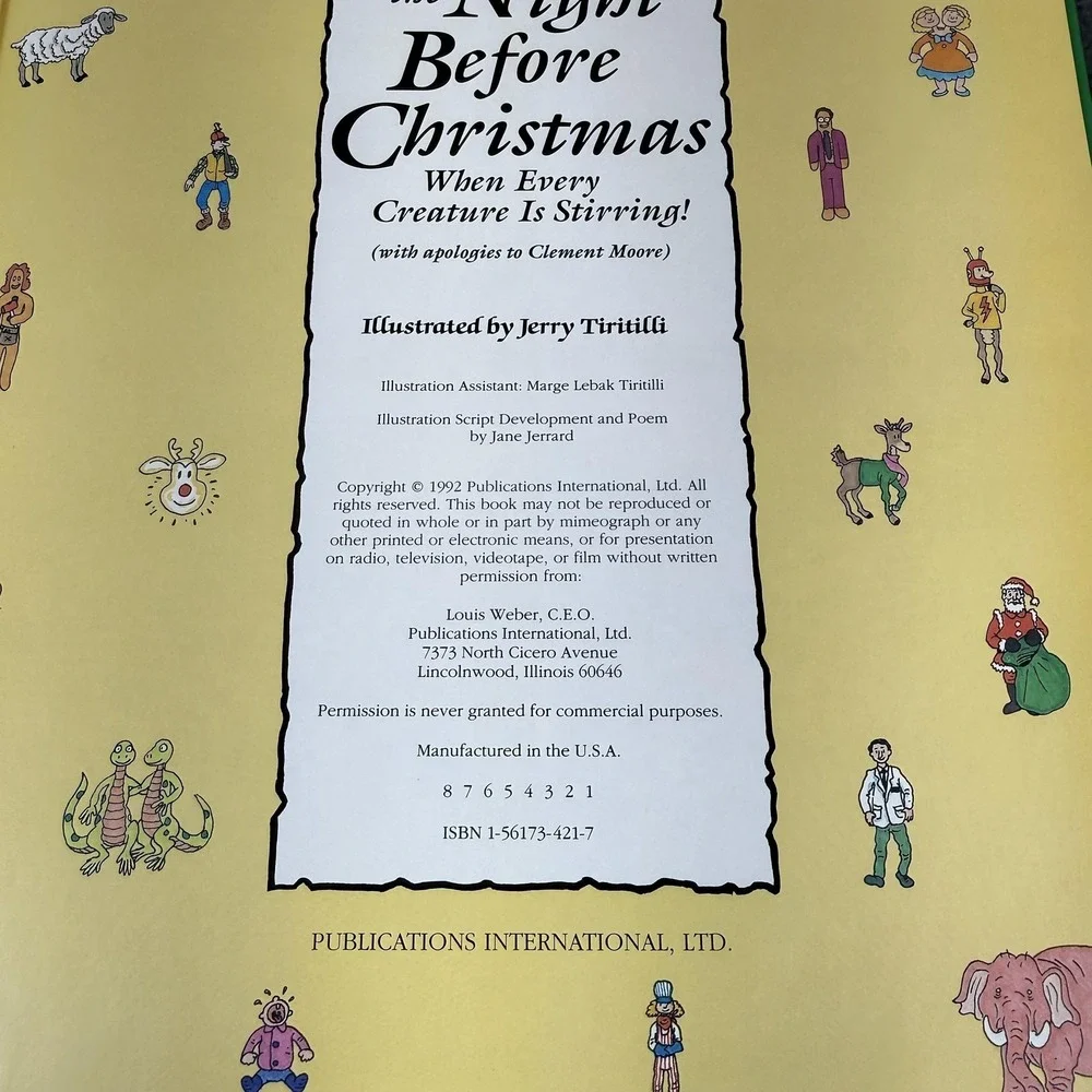 Vintage Look & Find Night Before Christmas Jerrard Green HC Kids Puzzle Book